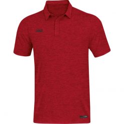 Jako Premium Basics Polo - rot meliert