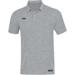 Jako Premium Basics Polo - grau meliert