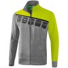 Erima 5-C Präsentationsjacke - grey melange/lime pop/black