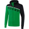 Erima 5-C Trainingsjacke Mit Kapuze - smaragd/black/white