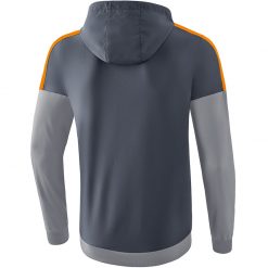 Alternative view of Erima Squad Tracktop Jacke Mit Kapuze - slate grey/monument grey/new orange
