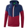 Erima Squad Tracktop Jacke Mit Kapuze - new navy/bordeaux/silver grey