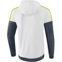 Alternative view of Erima Squad Tracktop Jacke Mit Kapuze - white/slate grey/bio lime