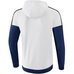 Alternative view of Erima Squad Tracktop Jacke Mit Kapuze - white/new navy/slate grey