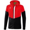 Erima Squad Trainingsjacke Mit Kapuze - red/black/white