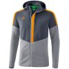 Erima Squad Trainingsjacke Mit Kapuze - slate grey/monument grey/new orange