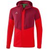 Erima Squad Trainingsjacke Mit Kapuze - bordeaux/red