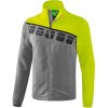Erima 5-C Jacke Mit Abnehmbaren Ärmeln - grey melange/lime pop/black