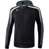 Erima Liga Line 2.0 Trainingsjacke Mit Kapuze - black/white/dark grey