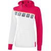 Erima 5-C Kapuzensweatshirt - white/love rose/peach