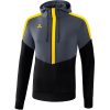 Erima Squad Kapuzensweat - slate grey/black/yellow