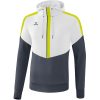 Erima Squad Kapuzensweat - white/slate grey/bio lime