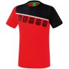 Erima 5-C T-Shirt - red/black/white