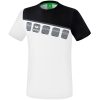 Erima 5-C T-Shirt - white/black/dark grey