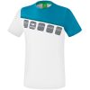 Erima 5-C T-Shirt - white/oriental blue/colonial blue