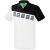 Erima 5-C Poloshirt - white/black/dark grey