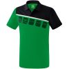 Erima 5-C Poloshirt - smaragd/black/white