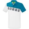 Erima 5-C Poloshirt - white/oriental blue/colonial blue