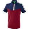 Erima Squad Poloshirt - new navy/bordeaux/silver grey