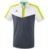 Erima Squad Poloshirt - white/slate grey/bio lime