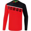 Erima 5-C Longsleeve - red/black/white