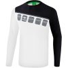 Erima 5-C Longsleeve - white/black/dark grey