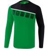 Erima 5-C Longsleeve - smaragd/black/white