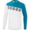 Erima 5-C Longsleeve - white/oriental blue/colonial blue