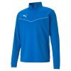 Puma teamRise 1/4 Zip Top - electric blue lemonade