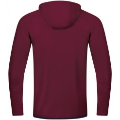 Alternative view of Jako Challenge Trainingsjacke mit Kapuze - maroon/marine
