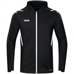 Jako Challenge Trainingsjacke mit Kapuze - schwarz/weiß