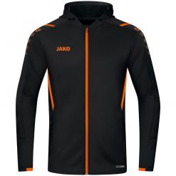 Jako Challenge Trainingsjacke mit Kapuze - schwarz/neonorange