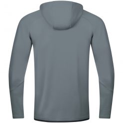 Alternative view of Jako Challenge Trainingsjacke mit Kapuze - steingrau/schwarz