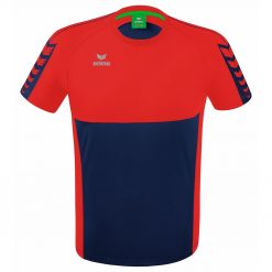 Erima Six Wings T-Shirt - new navy/red