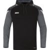 Jako Performance Kapuzensweat - schwarz/anthra light