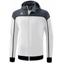 Erima Change Trainingsjacke Mit Kapuze - white/slate grey/black
