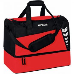 Erima Six Wings Sporttasche Mit Bodenfach - red/black