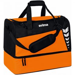 Erima Six Wings Sporttasche Mit Bodenfach - orange/black