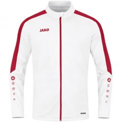 Jako Power Polyesterjacke - weiß/rot