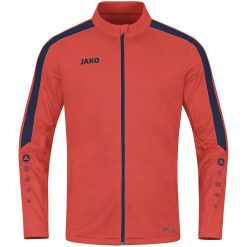 Jako Power Polyesterjacke - flame/marine