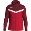 Jako Iconic Kapuzenjacke  - rot/weinrot