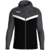 Jako Iconic Kapuzenjacke  - schwarz/anthrazit