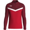 Jako Iconic Ziptop - rot/weinrot