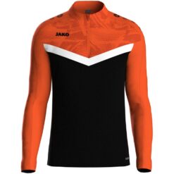 Jako Iconic Ziptop - schwarz/neonorange