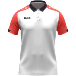 Jako Dynamic Polo - weiß/coral/marine