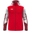 Jako Dynamic Kapuzenjacke - rot/weiß/dunkelrot