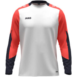 Jako Dynamic Longsleeve - weiß/coral/marine