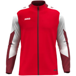 Jako Dynamic Polyesterjacke - rot/weiß/dunkelrot